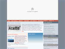 Tablet Screenshot of acette.com